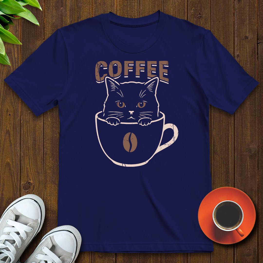 Coffee Cat T-shirt - Witty Brews