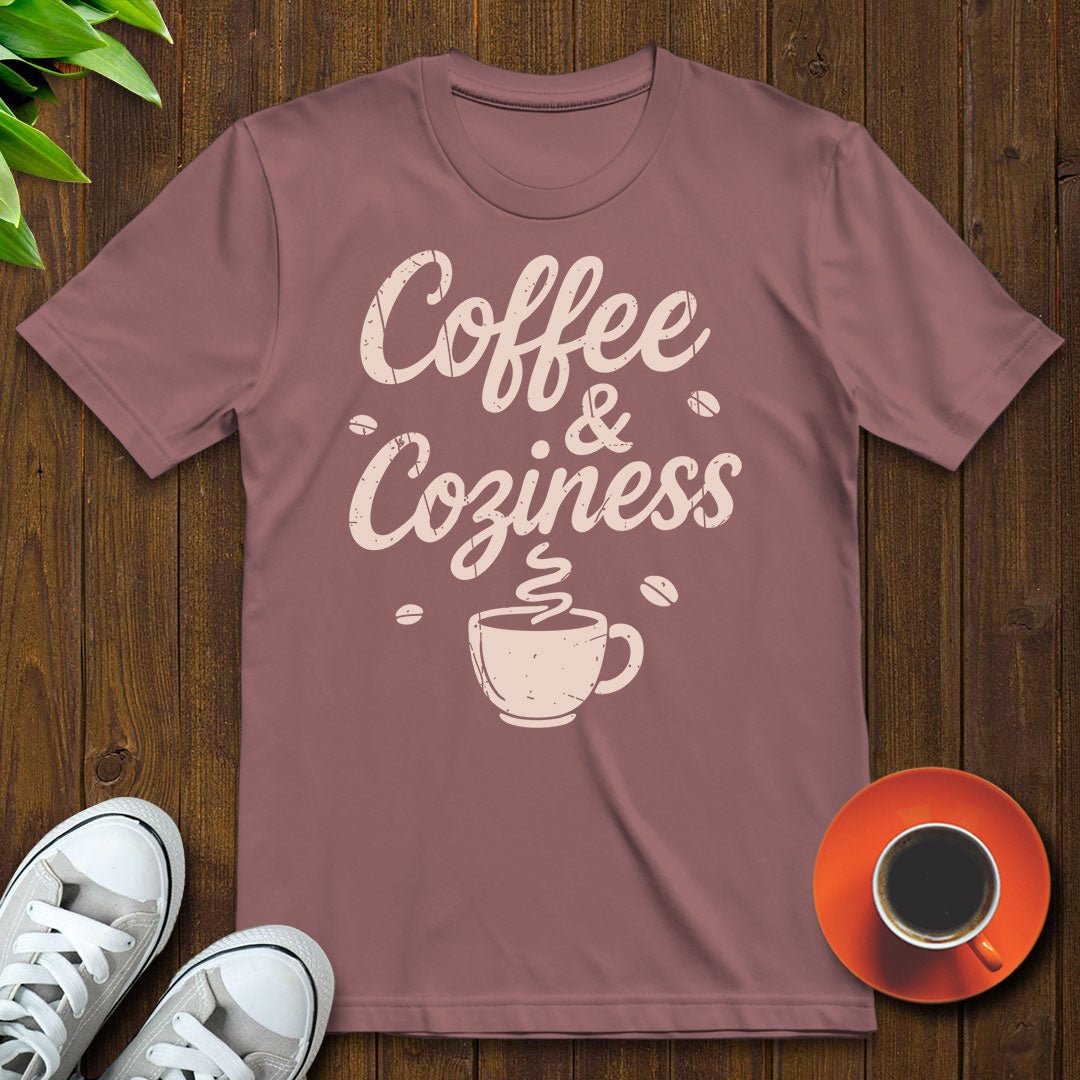 Coffee Coziness T-shirt - Witty Brews
