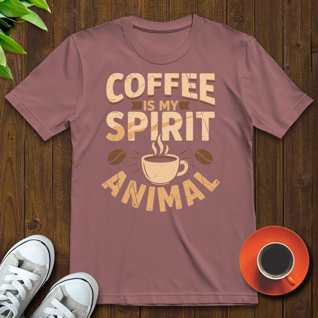 Coffee is my spirit animal T-shirt - Witty Brews
