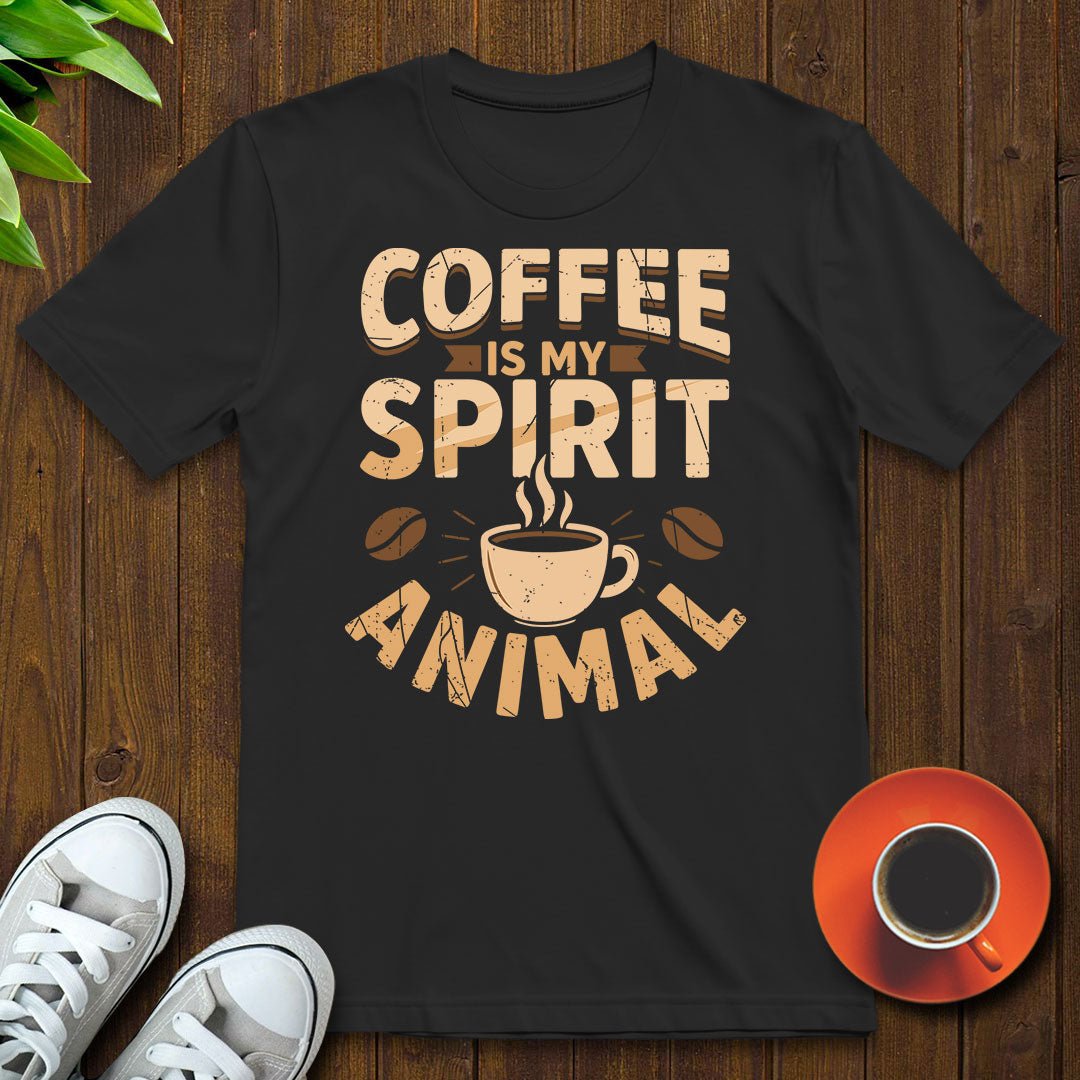 Coffee is my spirit animal T-shirt - Witty Brews