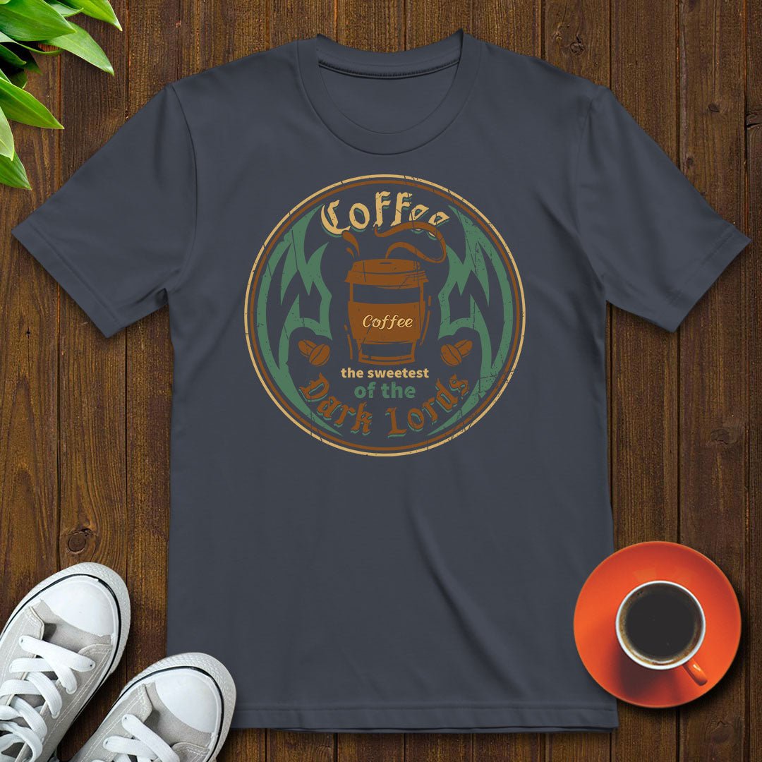 Coffee the sweetest of the dark lords T-shirt - Witty Brews