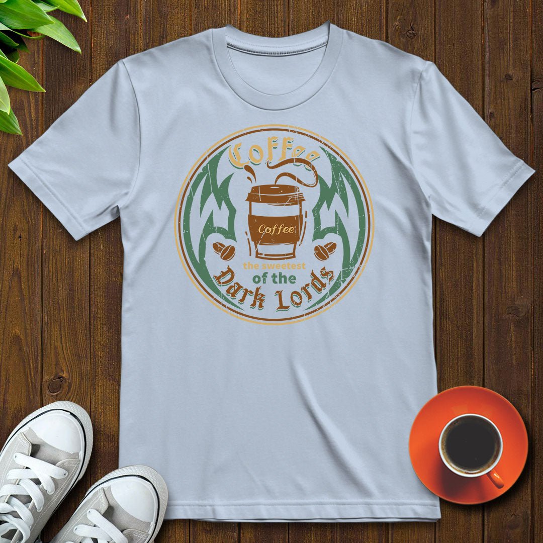Coffee the sweetest of the dark lords T-shirt - Witty Brews