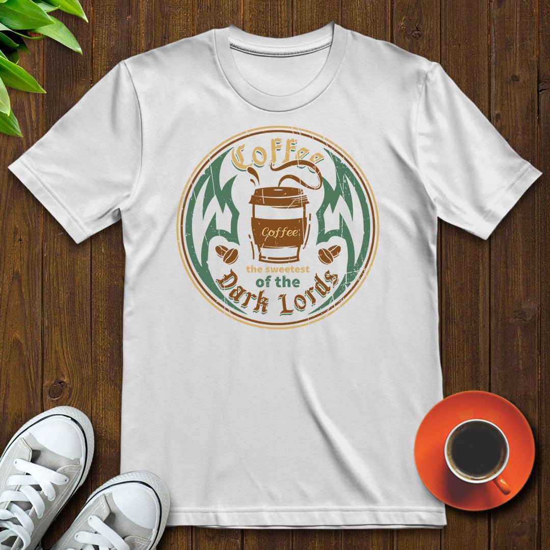 Coffee the sweetest of the dark lords T-shirt - Witty Brews