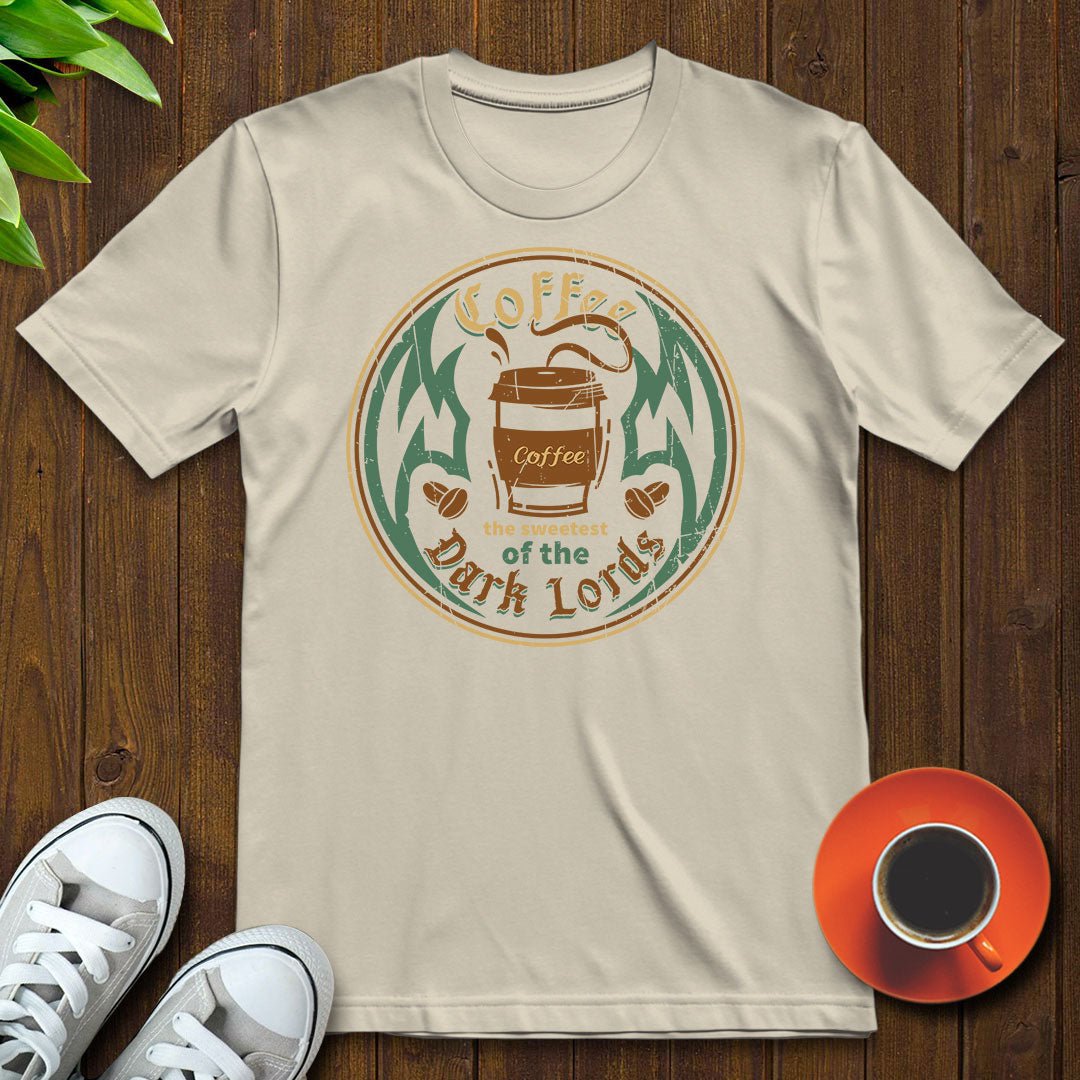Coffee the sweetest of the dark lords T-shirt - Witty Brews