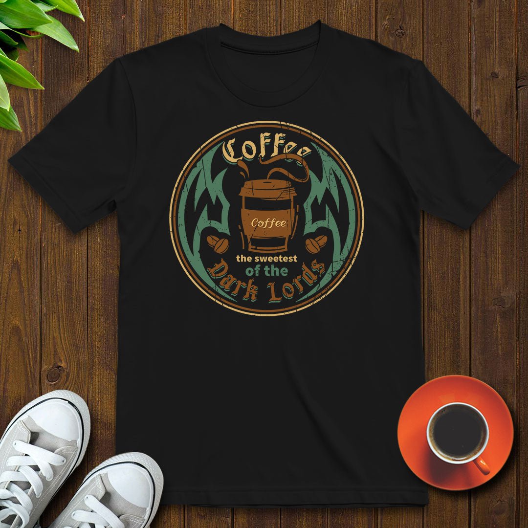 Coffee the sweetest of the dark lords T-shirt - Witty Brews