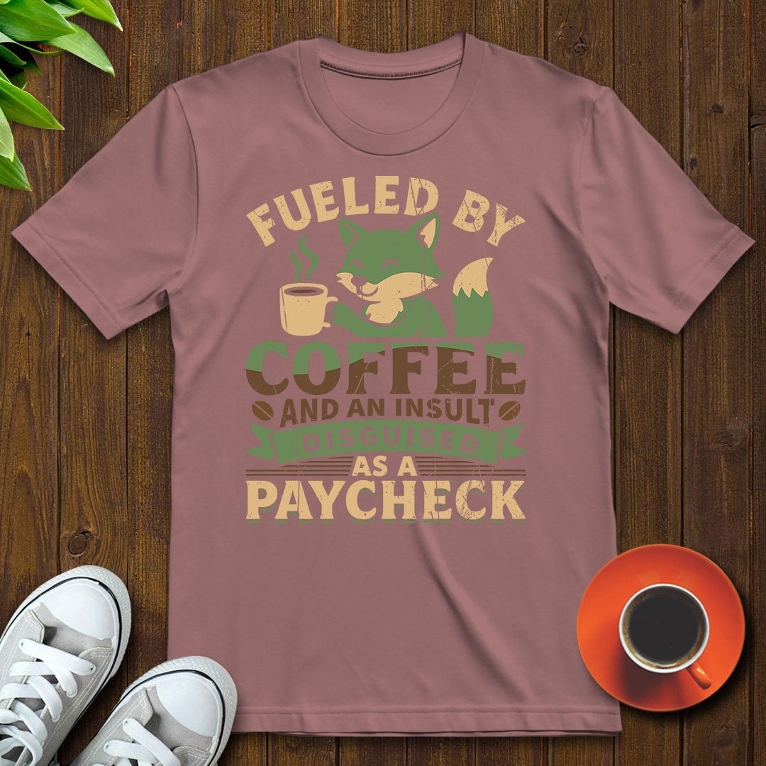 Fueled by coffee T-shirt - Witty Brews