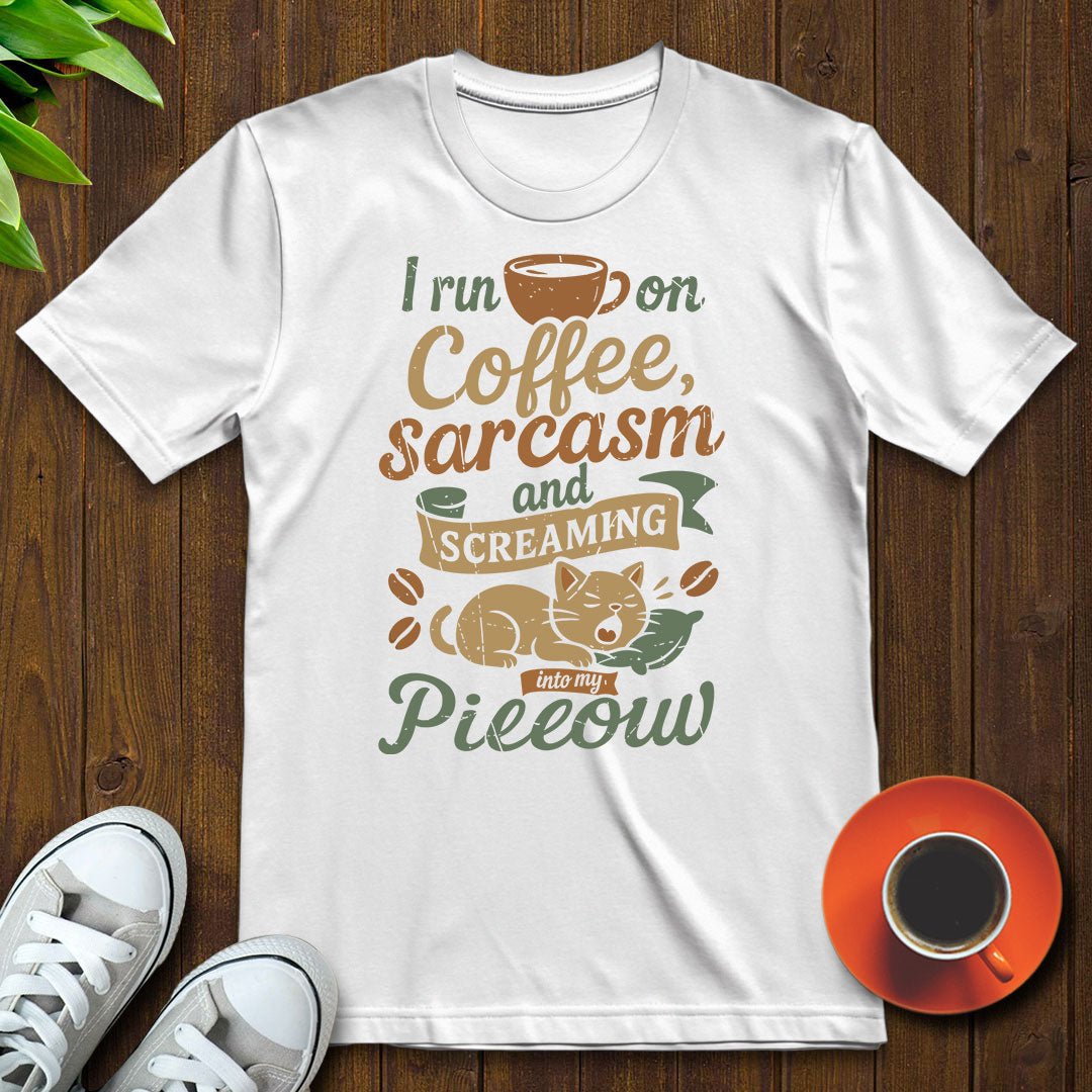 I run on coffee T-shirt - Witty Brews