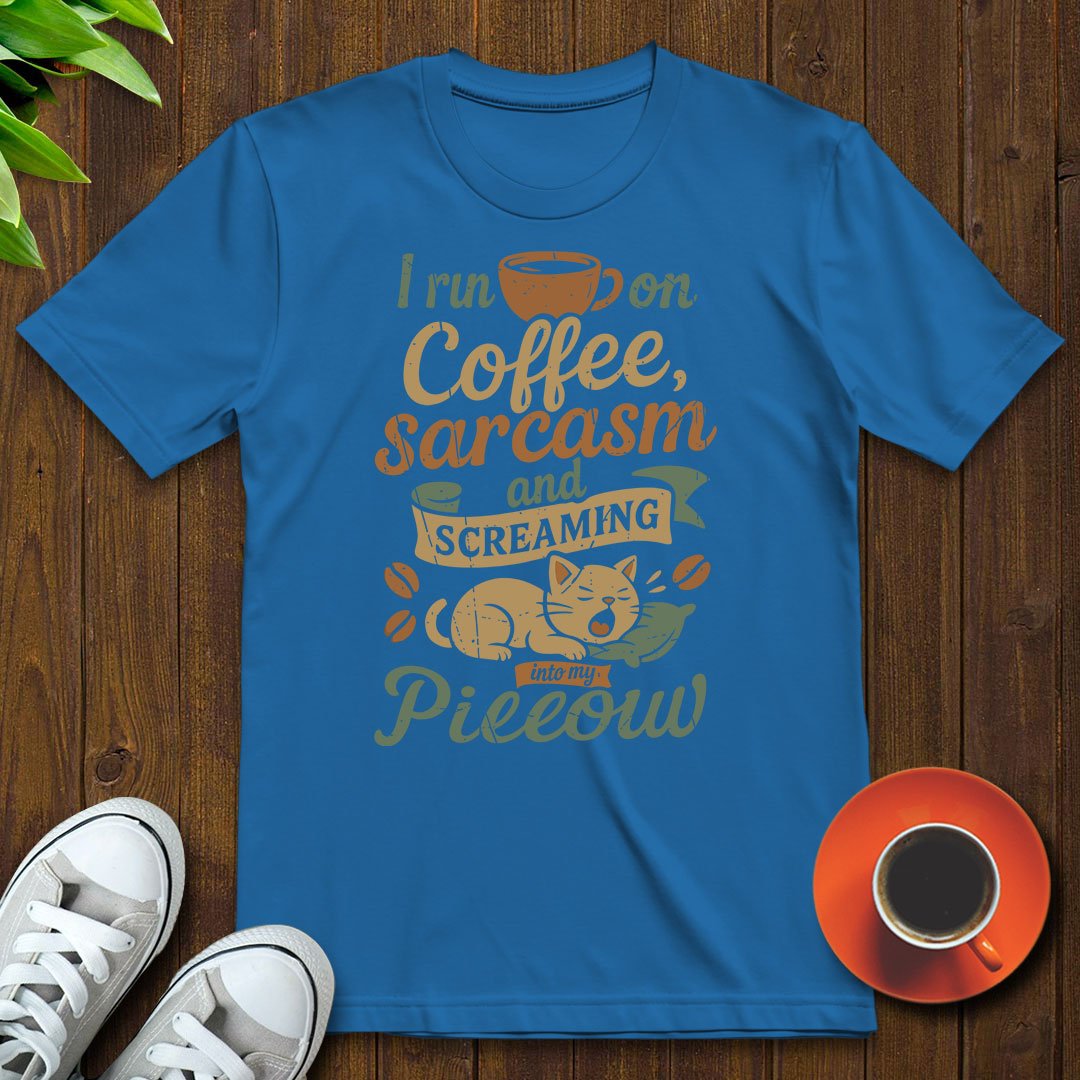 I run on coffee T-shirt - Witty Brews