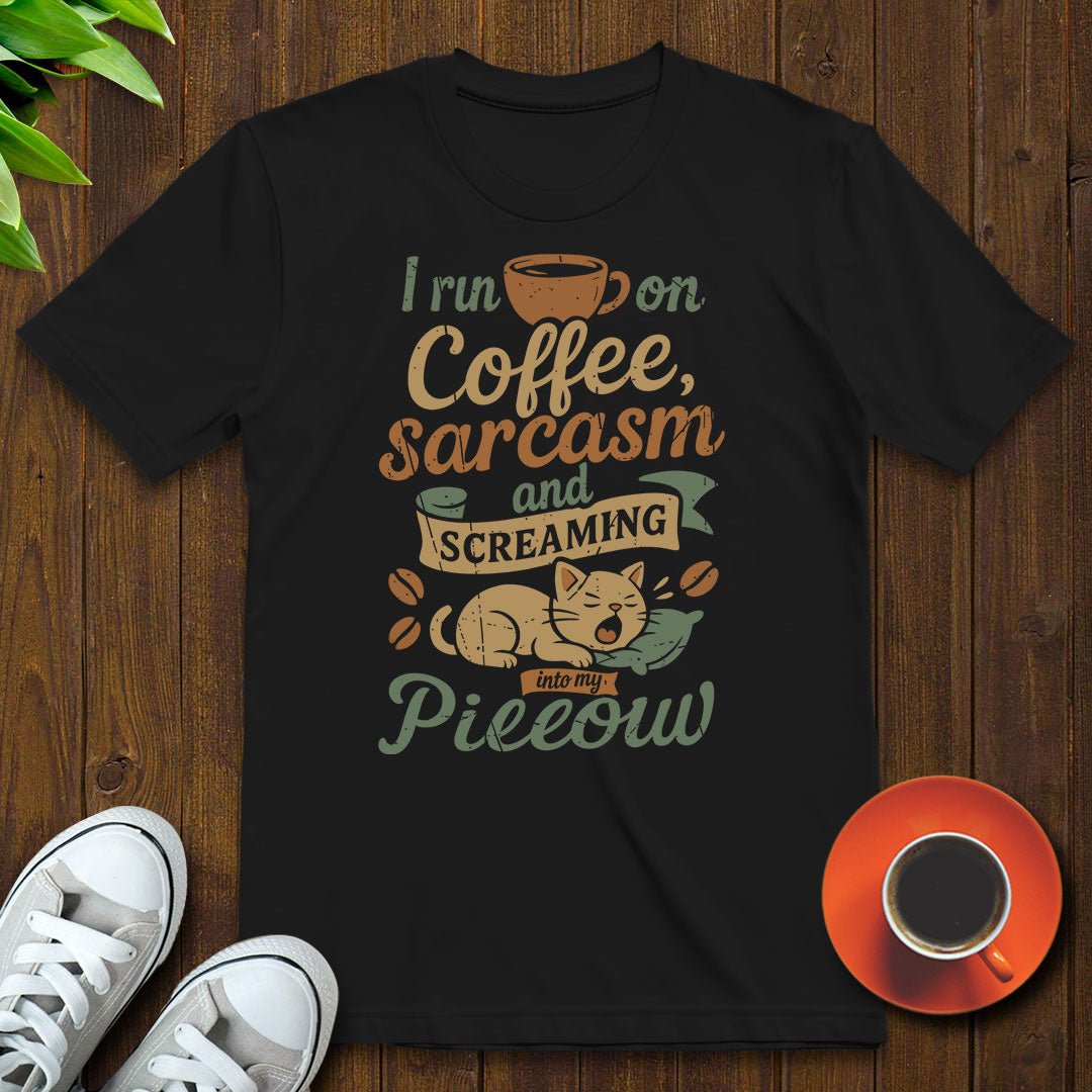 I run on coffee T-shirt - Witty Brews