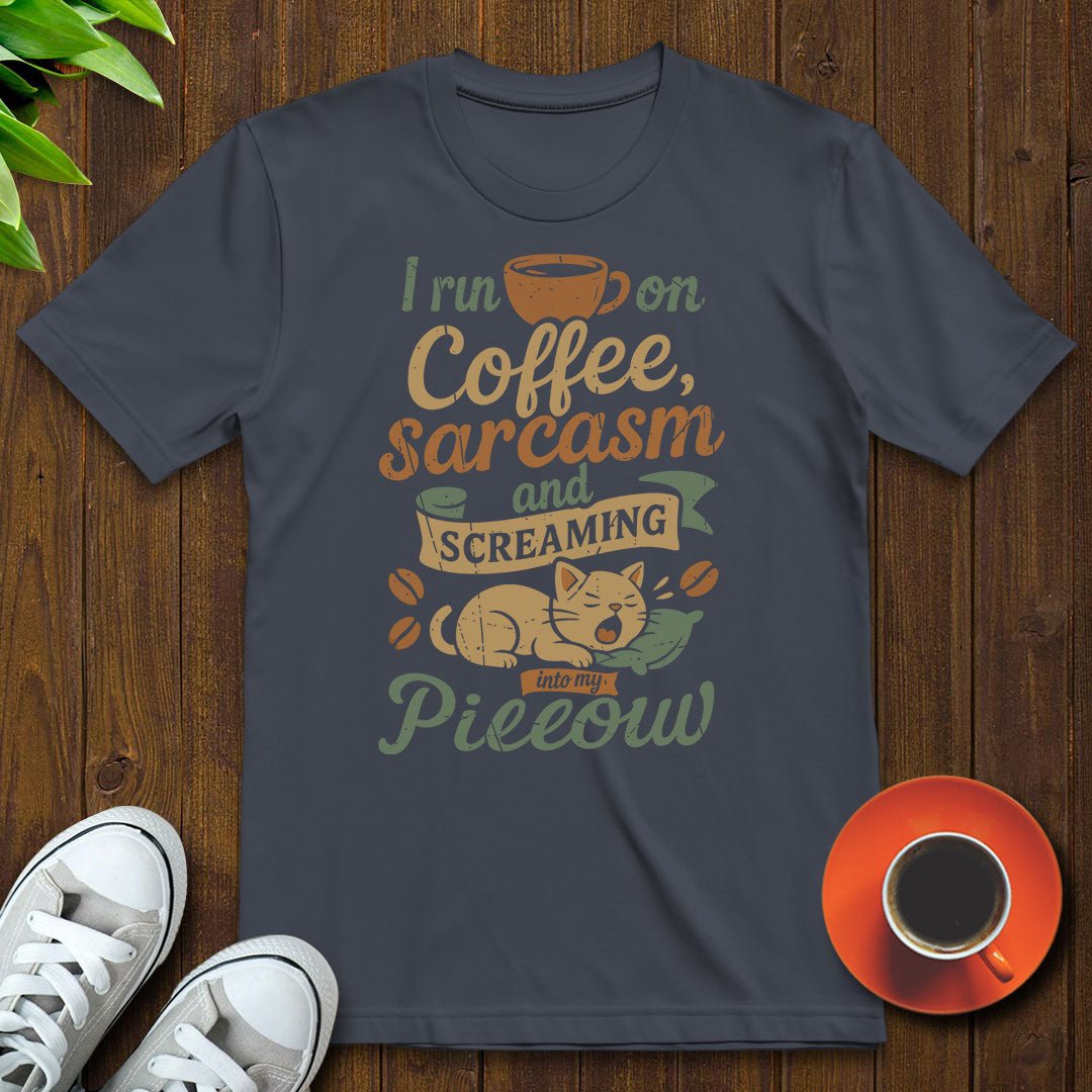 I run on coffee T-shirt - Witty Brews