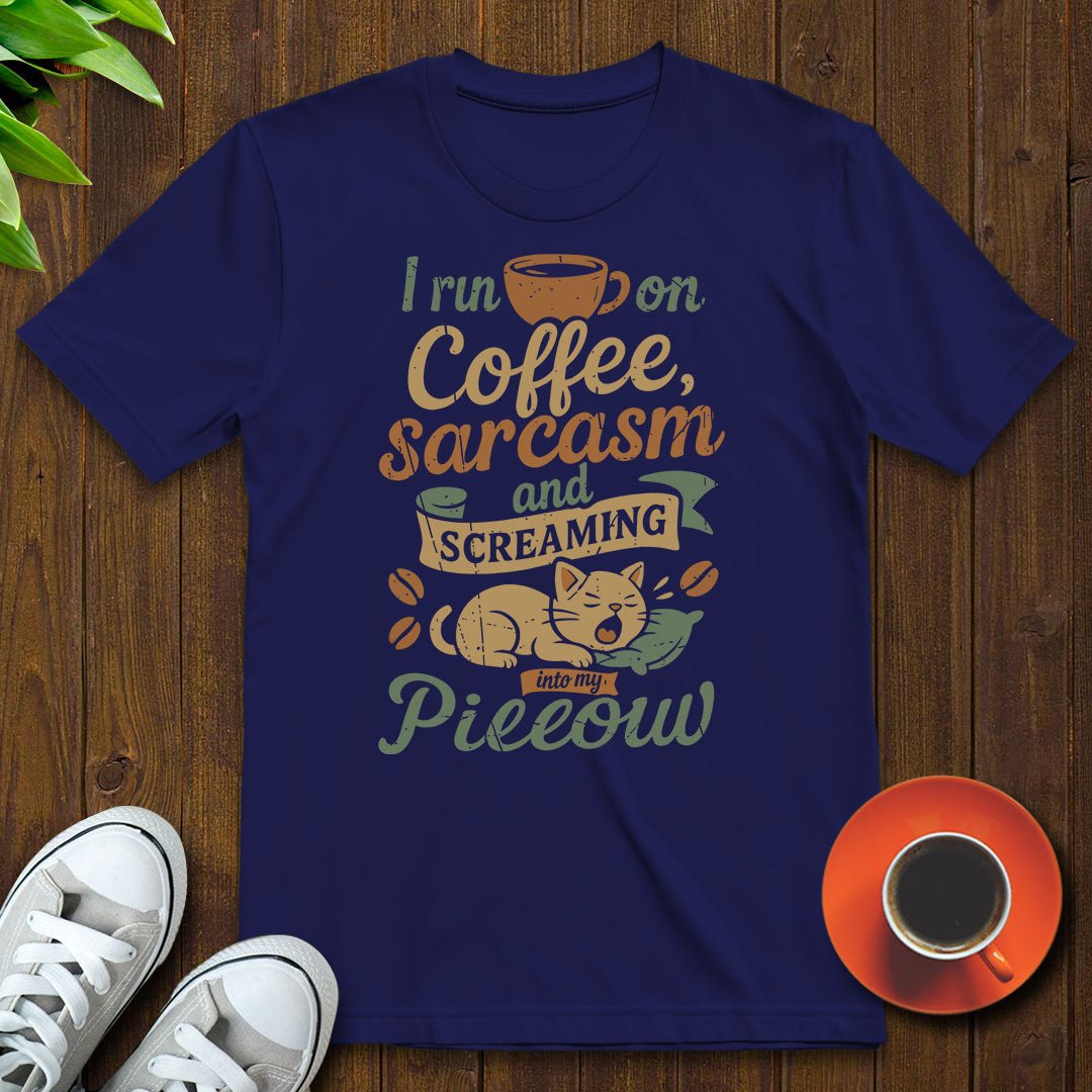 I run on coffee T-shirt - Witty Brews