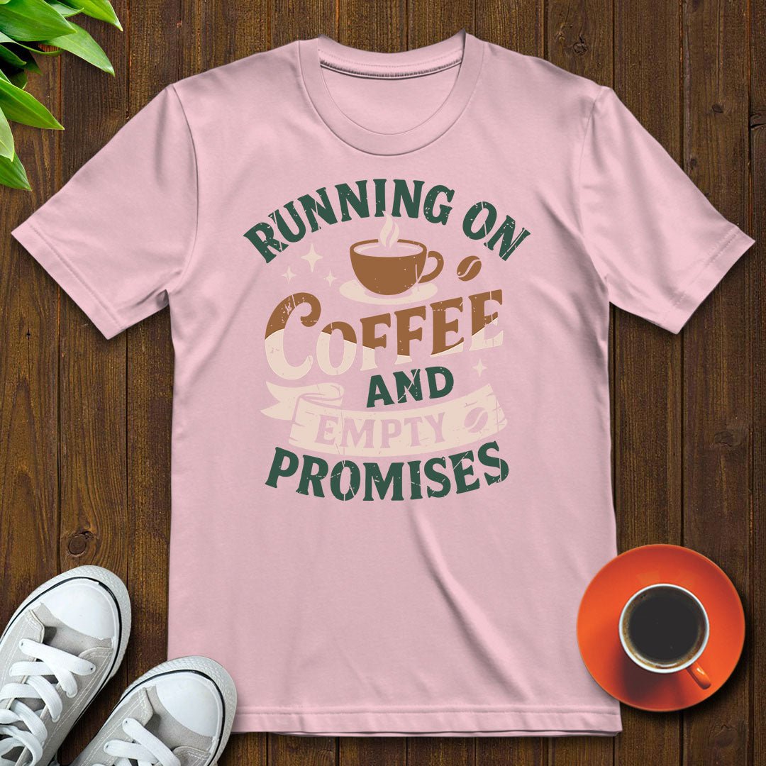 Running on coffee T-shirt - Witty Brews