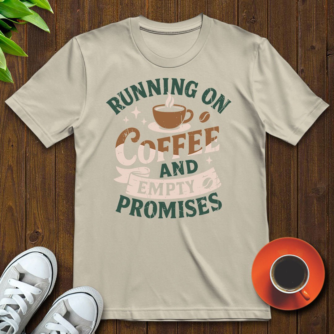 Running on coffee T-shirt - Witty Brews