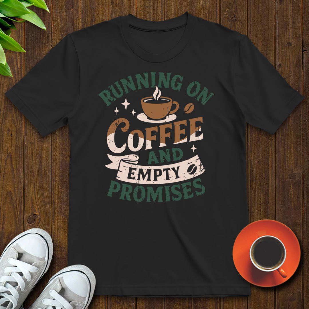 Running on coffee T-shirt - Witty Brews