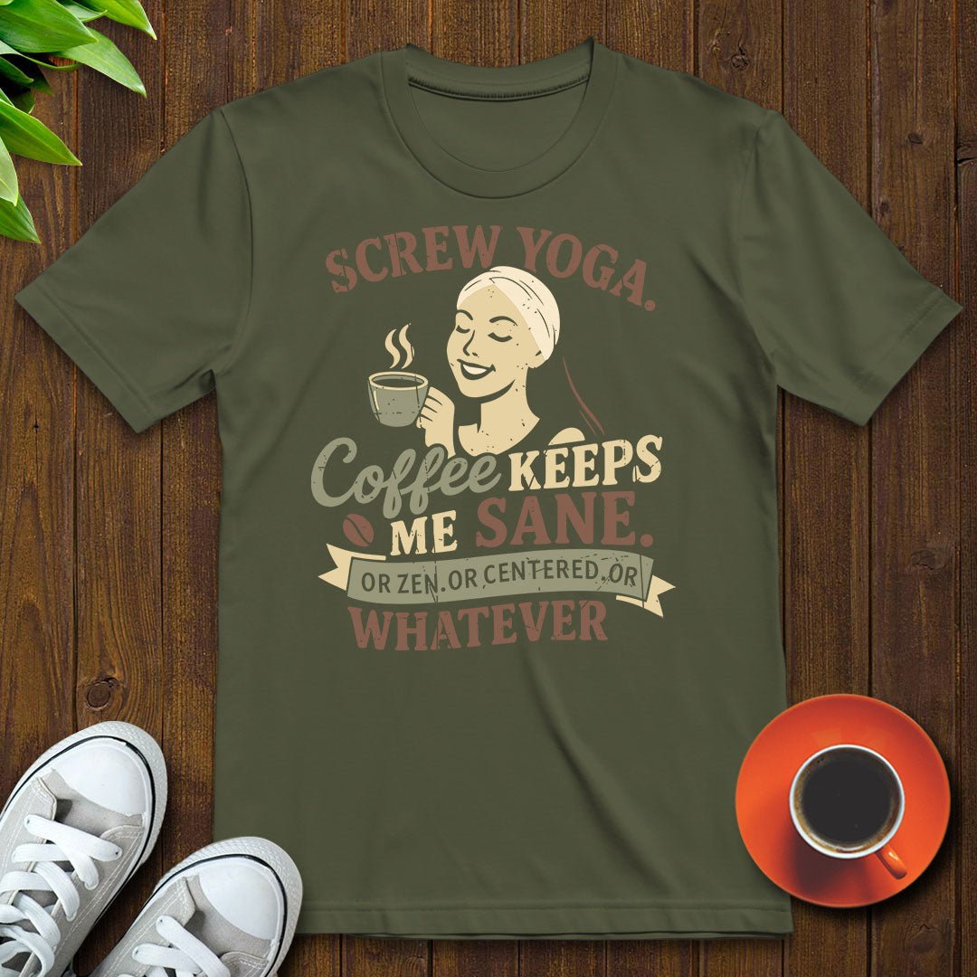 Screw yoga T-shirt - Witty Brews