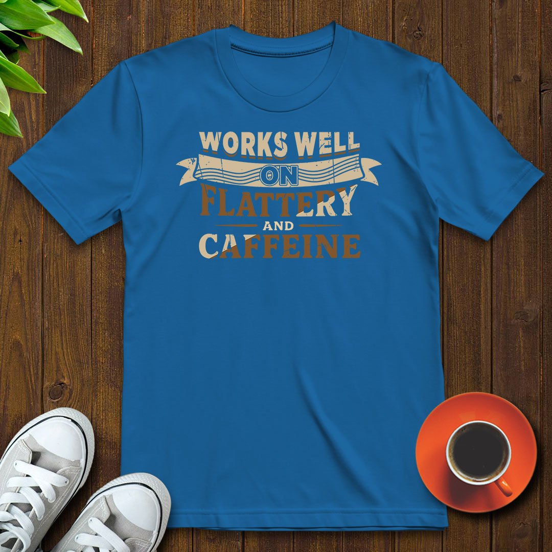 Works well on flattery T-shirt - Witty Brews