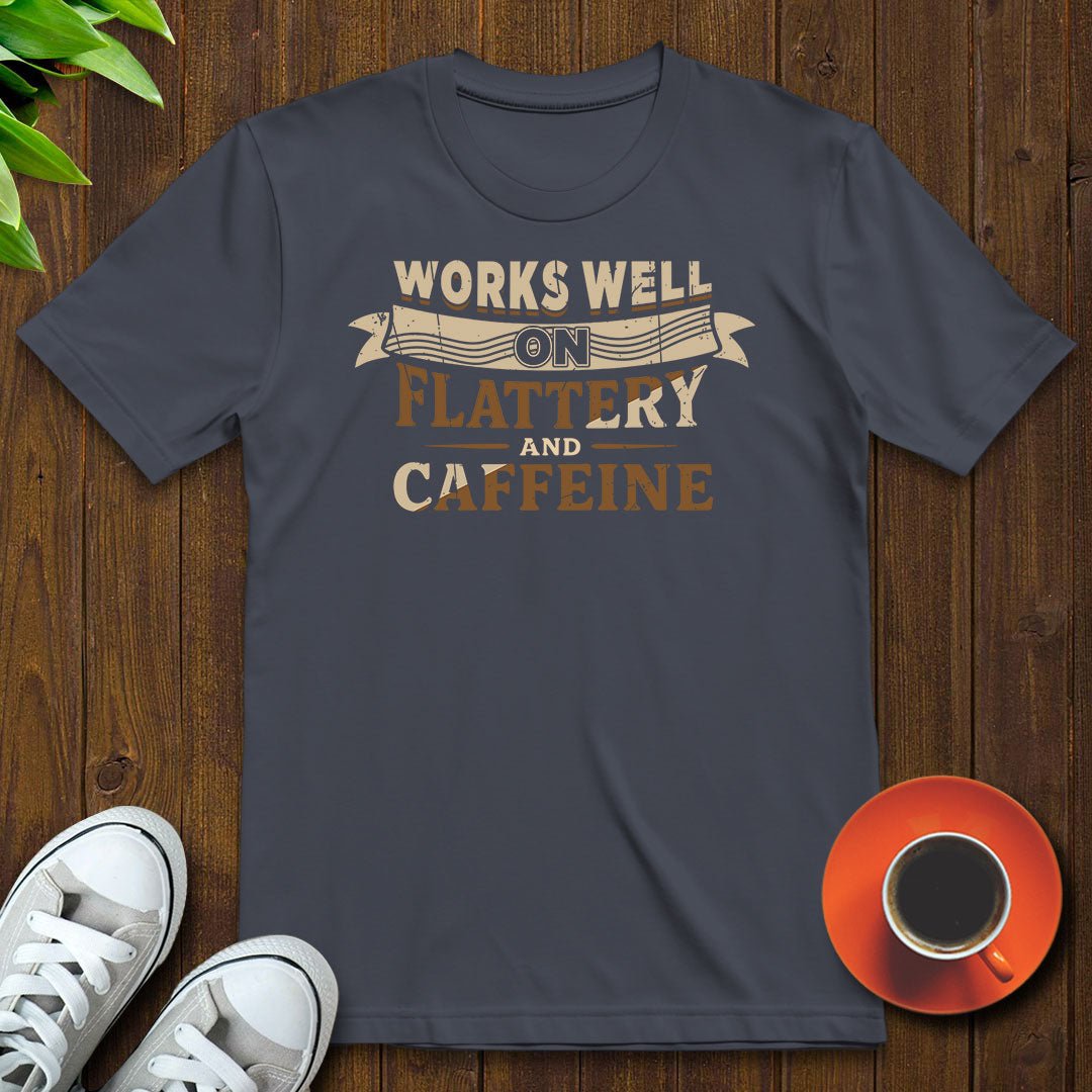 Works well on flattery T-shirt - Witty Brews