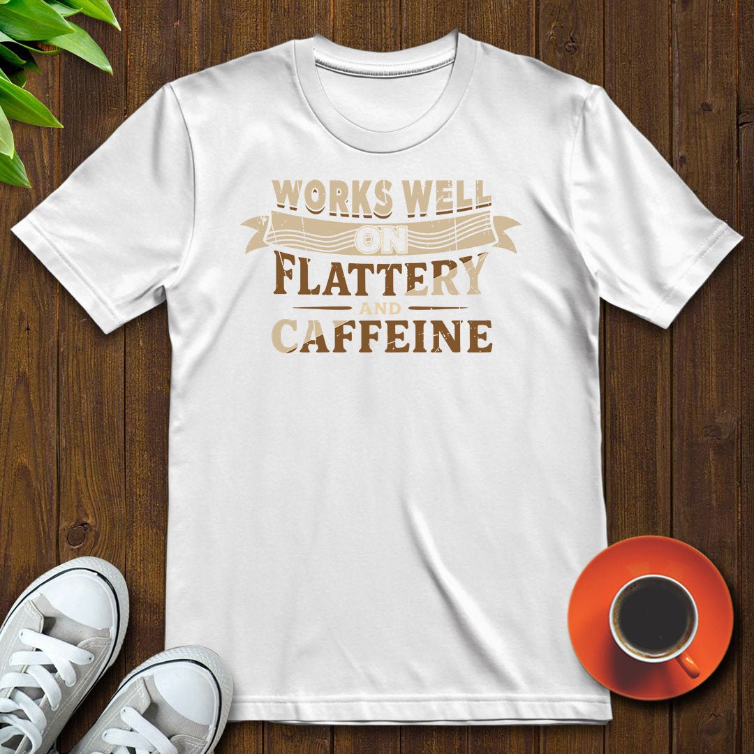 Works well on flattery T-shirt - Witty Brews