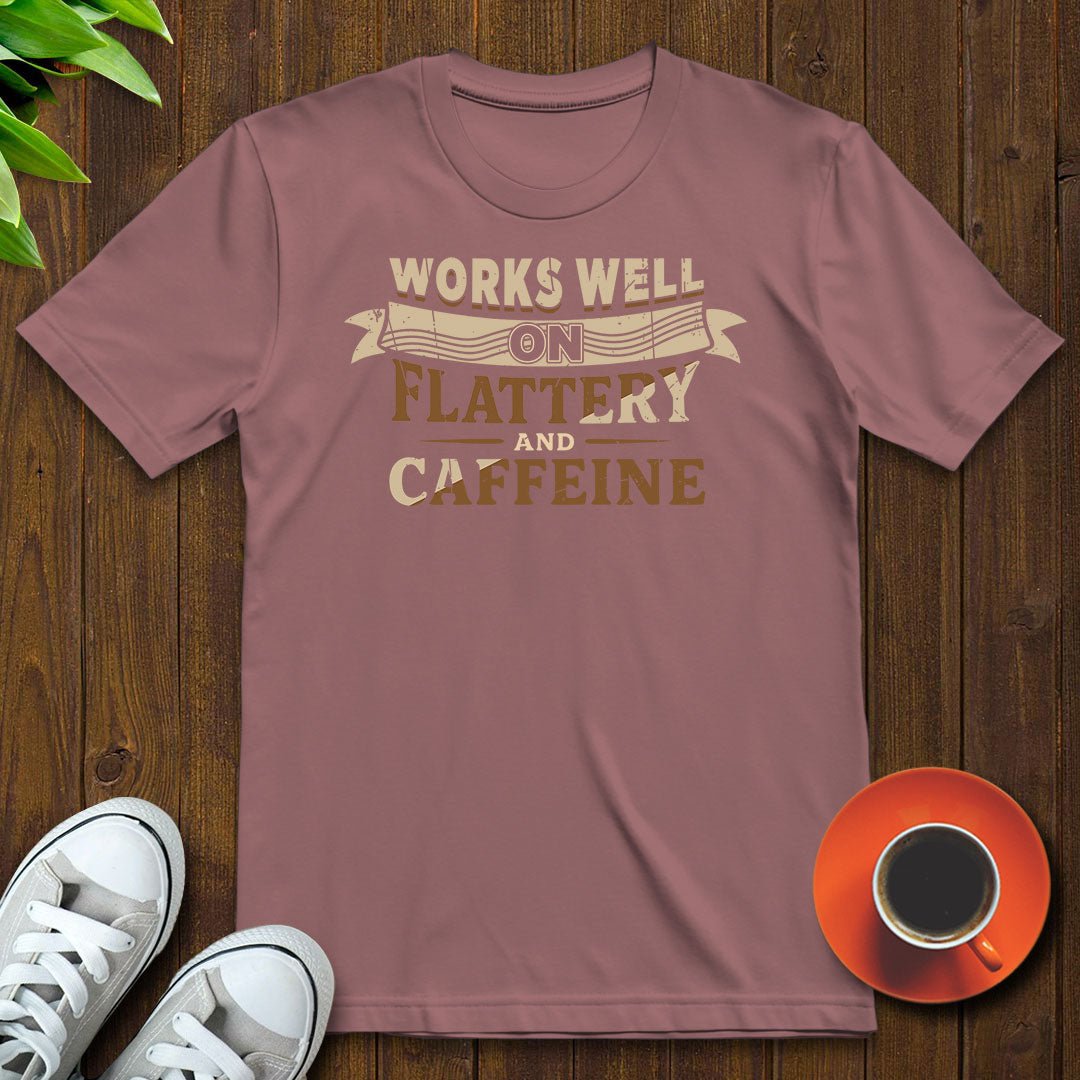 Works well on flattery T-shirt - Witty Brews