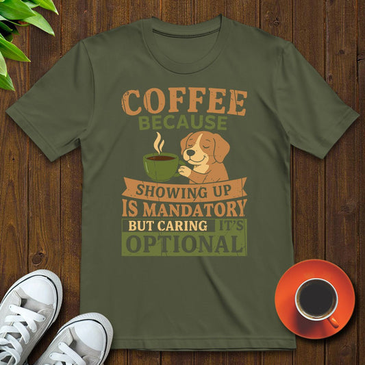 Coffee Because T-shirt - Witty Brews