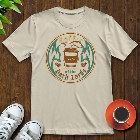 Coffee the sweetest of the dark lords T-shirt - Witty Brews