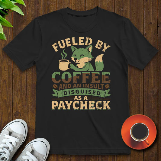 Fueled by coffee T-shirt - Witty Brews