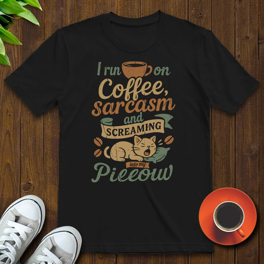 I run on coffee T-shirt - Witty Brews
