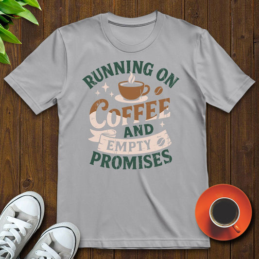 Running on coffee T-shirt - Witty Brews