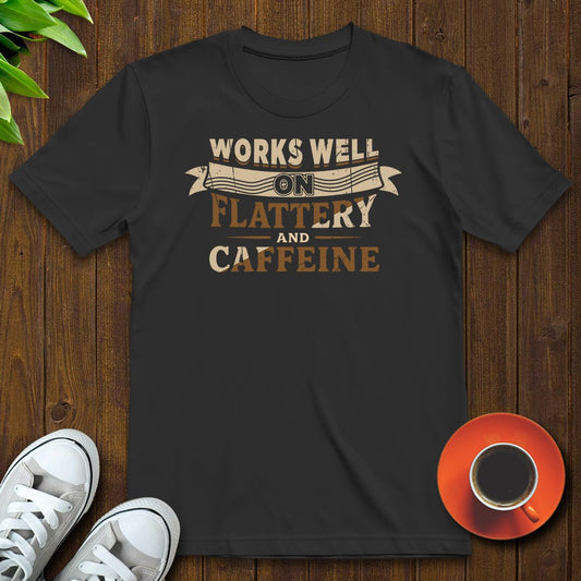 Works well on flattery T-shirt - Witty Brews